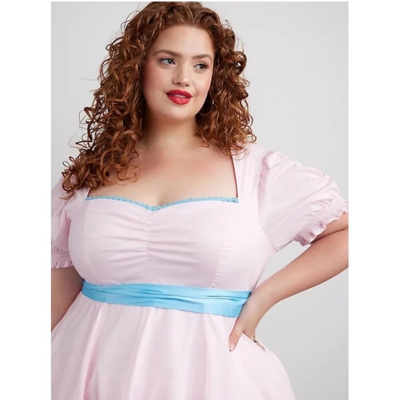 TORRID NWT HALLOWEEN COSTUME STRETCH POPLIN SATIN CLASSIC DOLL DRESS - Picture 4 of 7